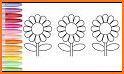Glitter Flowers Coloring Book related image