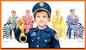 Hello kids police person related image