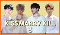 KPOP Kiss Marry Kill Game Challenge Quiz related image
