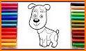 Coloring Dogs Cartoon Page related image