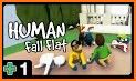 Human online flat game fall related image