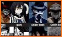 Anime Mask Man Keyboard Background related image