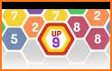 UP 9 - Hexa Puzzle! Merge Numbers to get 9 related image