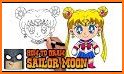 How to draw Sailor Moon related image