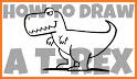 How to draw dinosaurs related image