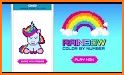 Pixel Art Rainbow Color By Number related image