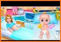 Mom! Newborn Baby Care & shower Babysitter Game related image