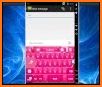 Pink Flower Keyboard Theme related image
