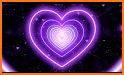 Neon Light Heart Keyboard Background related image