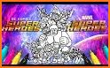 SuperHero Color By Number: SuperHero Coloring Book related image