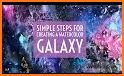 Shiny Galaxy Live Keyboard Background related image