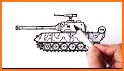Military Tanks Coloring Book related image