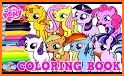 My little Coloring Pony pages related image