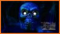 Neon Horror Skull Theme related image