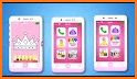 Pink Baby Phone Kids - Number Animal Music related image