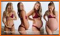 Pregnant Mom & Baby Christmas - Twins Newborn related image