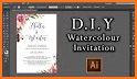 Invitations Card Maker - Background for Invitation related image