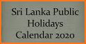 Sri Lanka Calendar 2020 🇱🇰 ¦ Sinhala ¦ Holidays related image