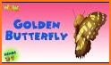 Golden butterfly related image