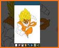 Super color by number DBZ pixel related image