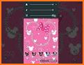 Pink Black Minny Bowknot Theme related image