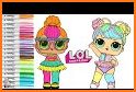 Dolls Coloring Book For kids related image
