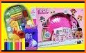 Cute Lol Dolls Coloring Book related image