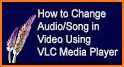 Video song changer-replace audio,music to video related image