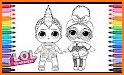 Coloring book dolls. Foxy Doll related image