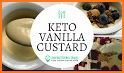 Keto and dairy free vanilla custard related image