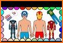Superhero Coloring Book Games related image