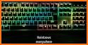 Rainbow Water Drop Keyboard Theme related image