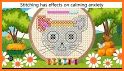 Cross Stitch Coloring Art related image