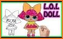 Learn how to draw dolls : painting with lol colors related image