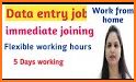 Data Entry : Work from home, Snipped Entry Job related image