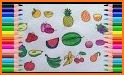 Fruits Flower Coloring Book related image