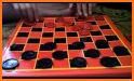 Checkers game : Draught , Dame board game related image