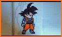 Pixel Art DBZ by Number related image