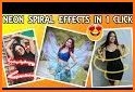 Spiral Effect, Neon Light - Photo Collage Editor related image