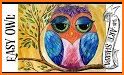 Cartoon Colorful Love Owl Theme related image