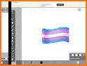 Neon Pride Flag Keyboard Theme related image