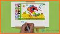 Educational kids coloring painting game related image