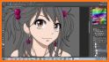 Anime Manga Coloring Pages with Animated Effects related image