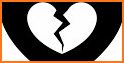 Sequin Broken Heart Keyboard Background related image