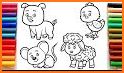 Kids Coloring Book For Animals related image