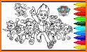 Coloring Book Paw for Kids Patrol related image