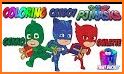 PJ Superheroes Masks coloring book related image