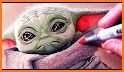 Coloring Baby Yoda related image