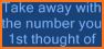 Think of a Number related image