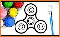 Fidget Spinner Color by Number: Pixel Art No.Color related image
